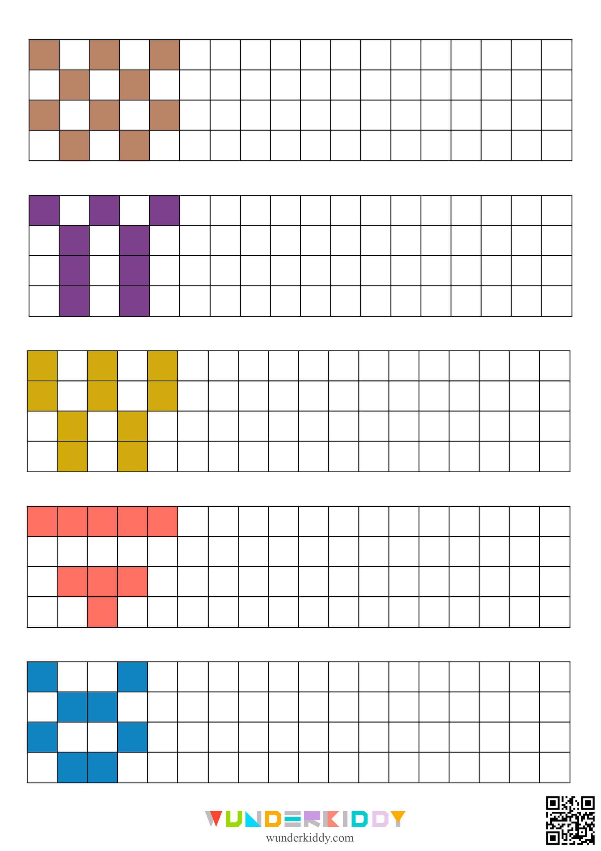 Copying Patterns Worksheets - Image 3