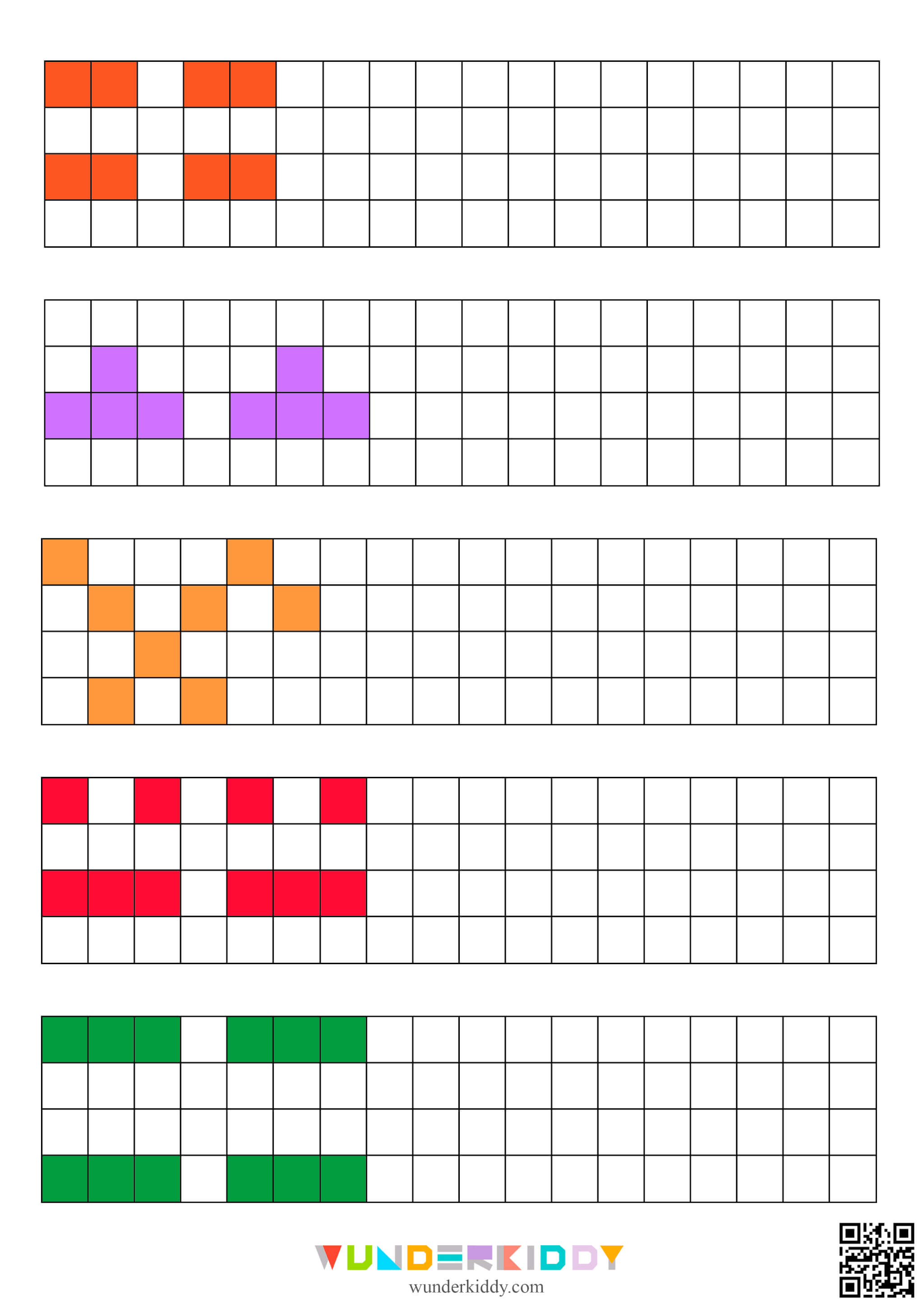 Copying Patterns Worksheets - Image 5
