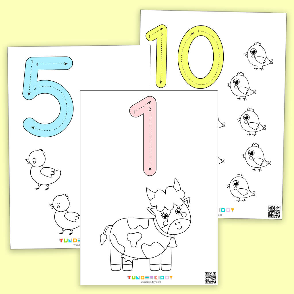 Раскрасьте По Номерам - Летучая Мышь (Числа 5 До 10) | Раскраски | Math Center