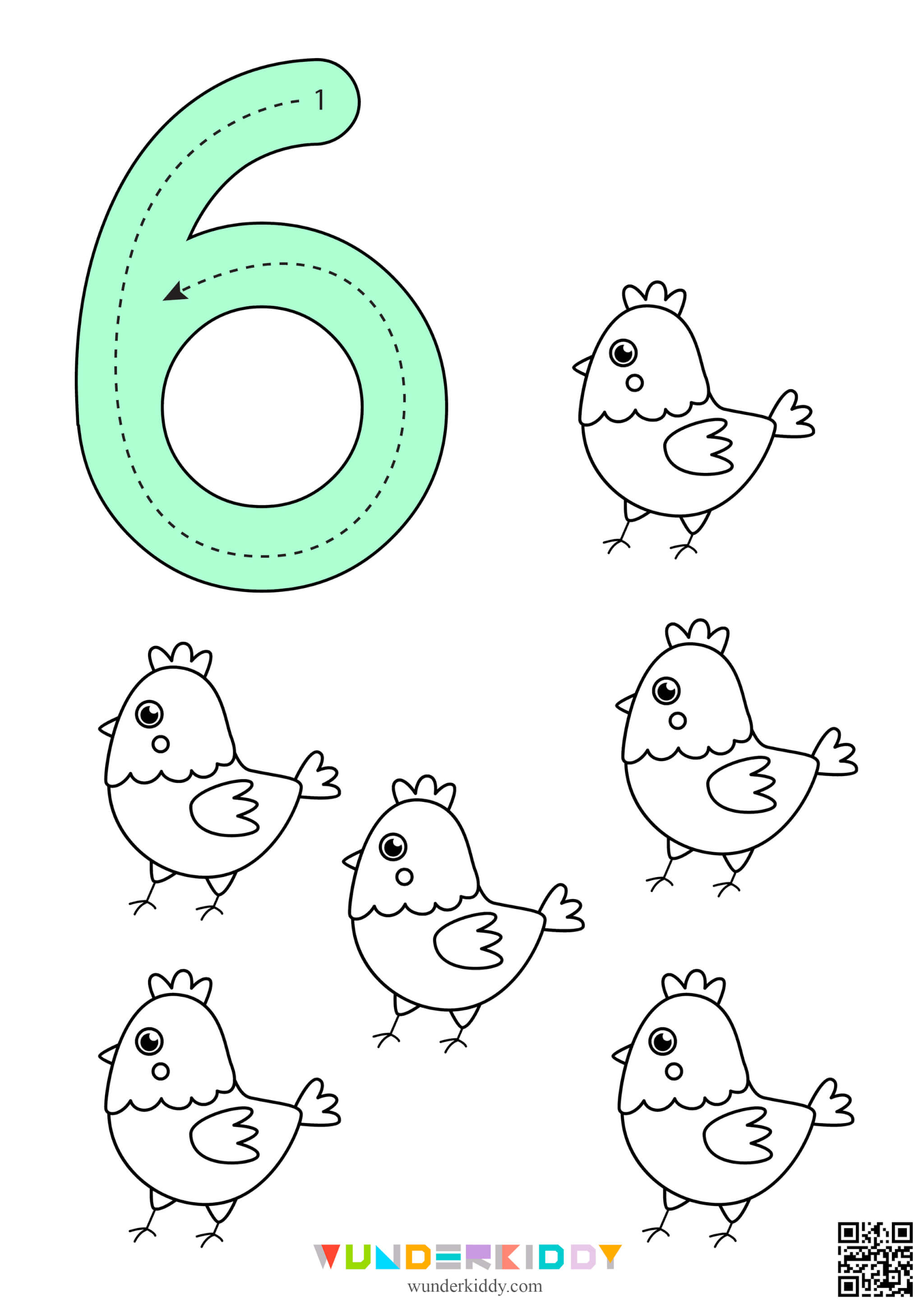 Worksheets «Count and color» - Image 7