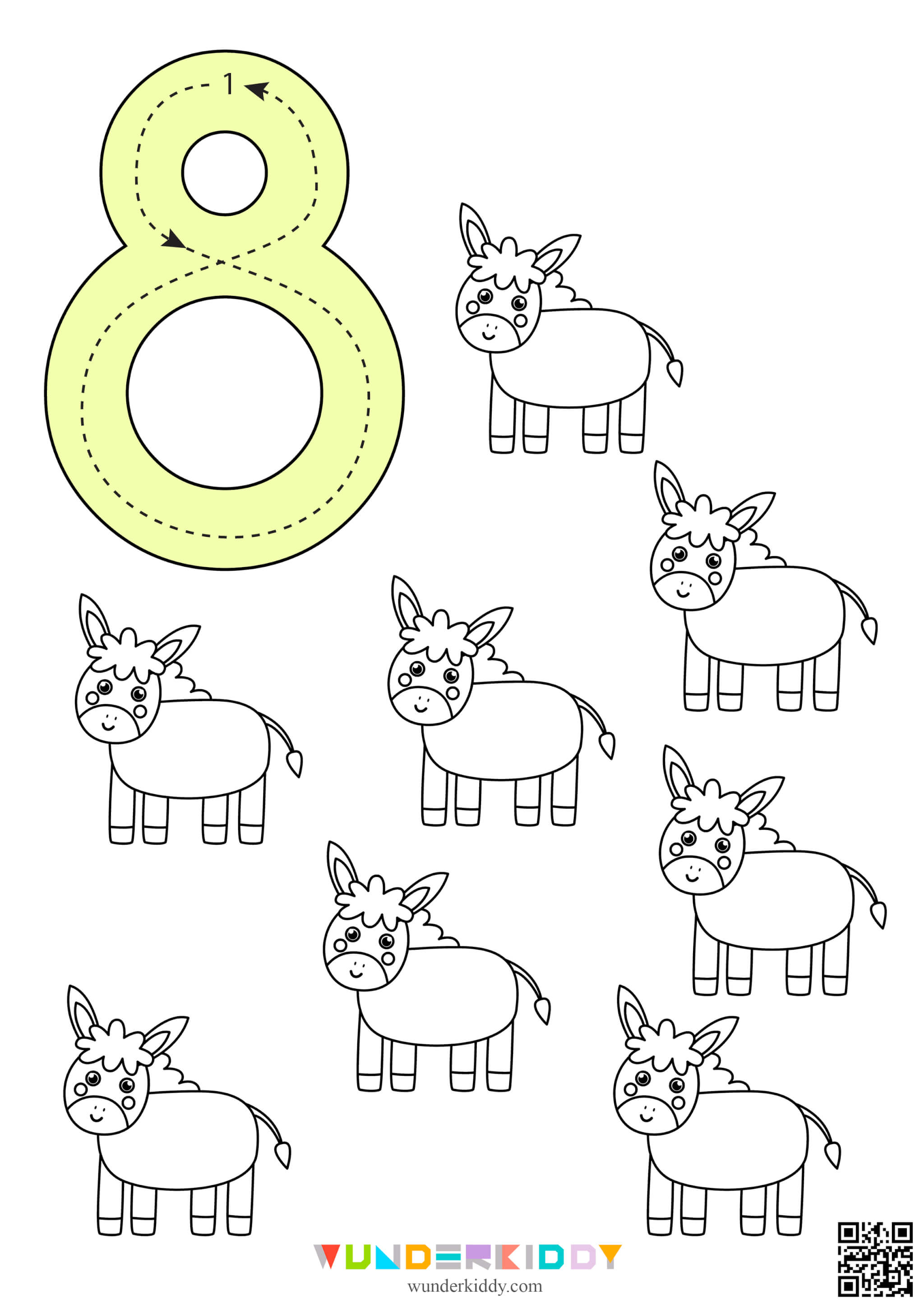 Worksheets «Count and color» - Image 9