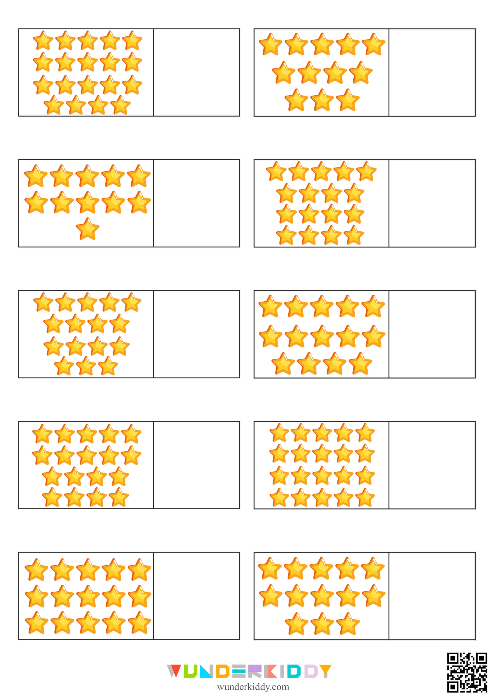 Count the Stars Worksheets 1-20 - Image 3