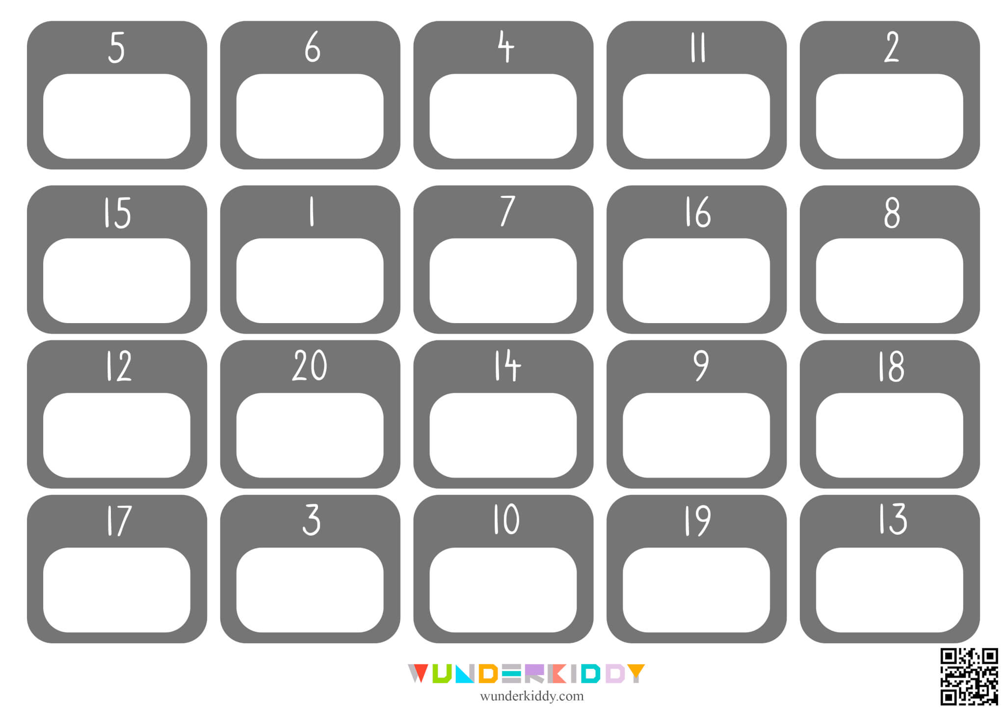 Counting Dots 1-20 Matching Game - Image 2