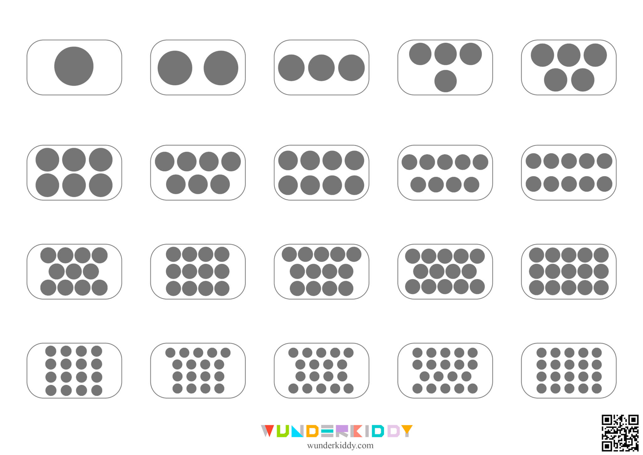 Counting Dots 1-20 Matching Game - Image 3