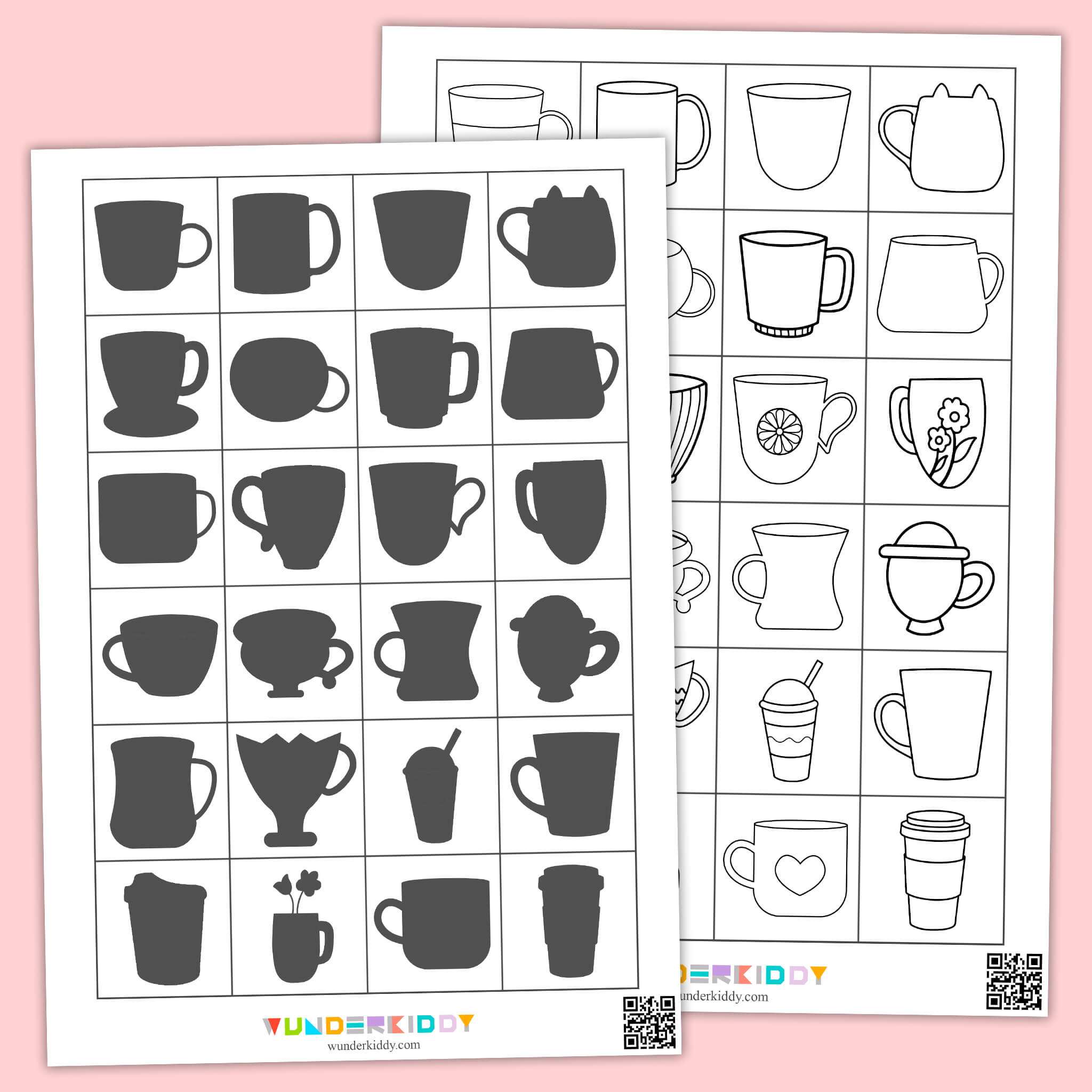 Cup Shadow Matching Activity for Preschoolers
