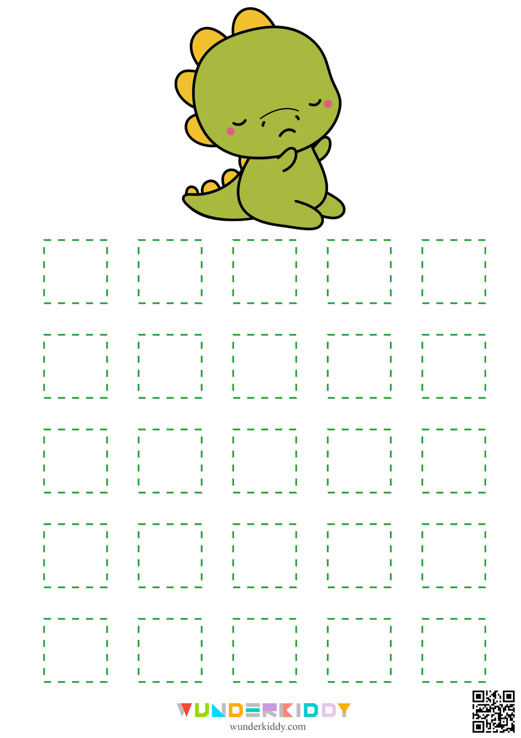 Tracing Worksheet Dinosaur - Image 8