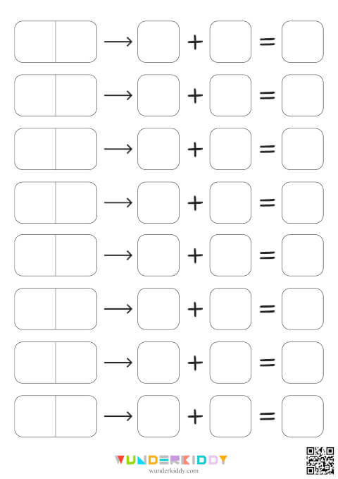 Fichas de sumas con dominós - Imagen 6