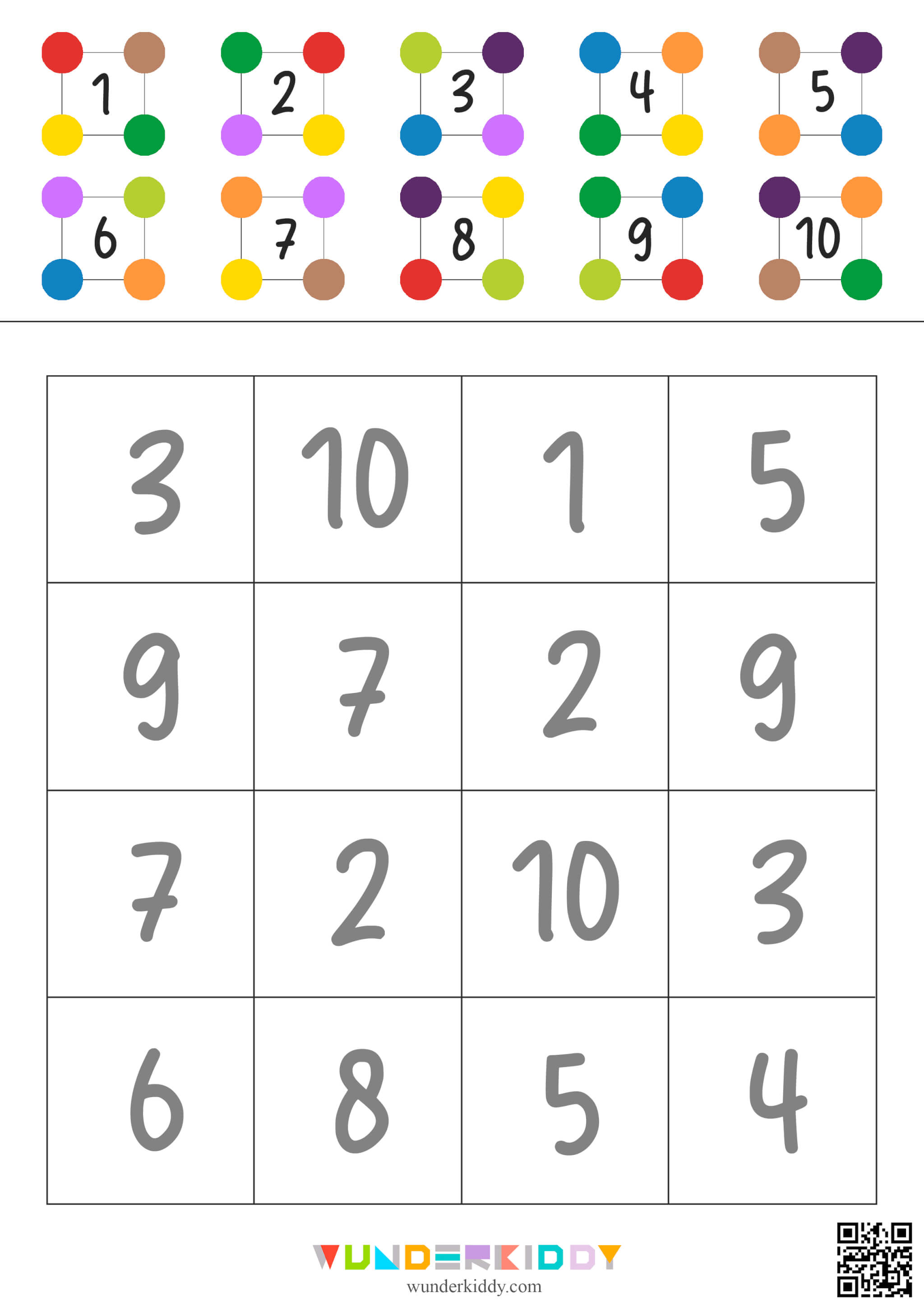 Match the Color Dots to Their Number Code - Image 2