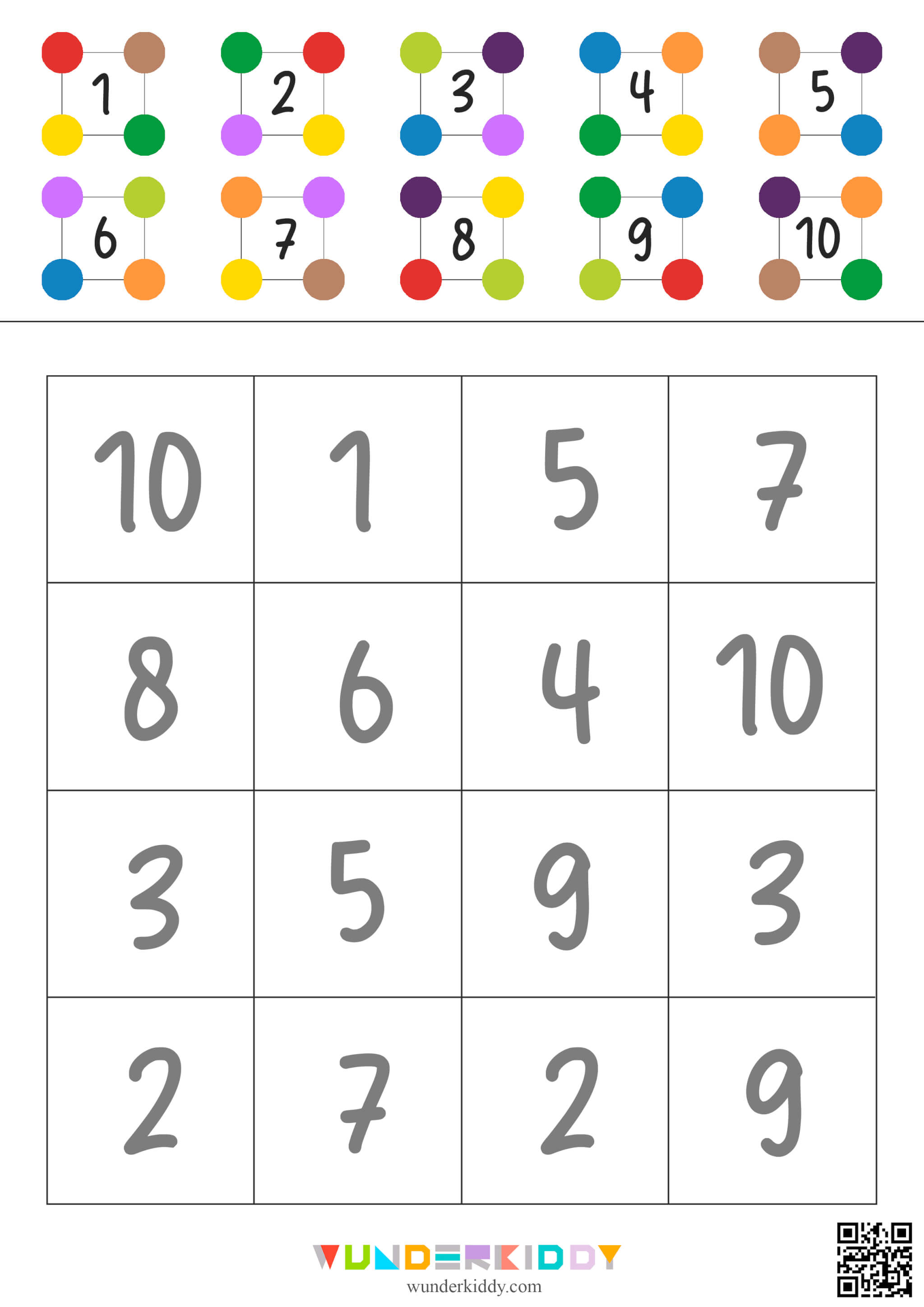 Match the Color Dots to Their Number Code - Image 3