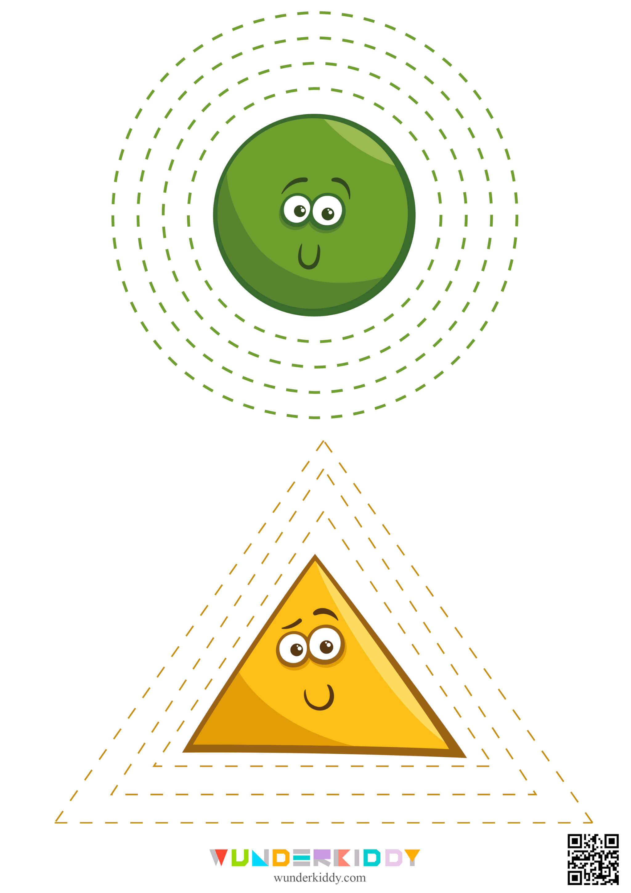 Printable Shapes Tracing Activity - Image 2