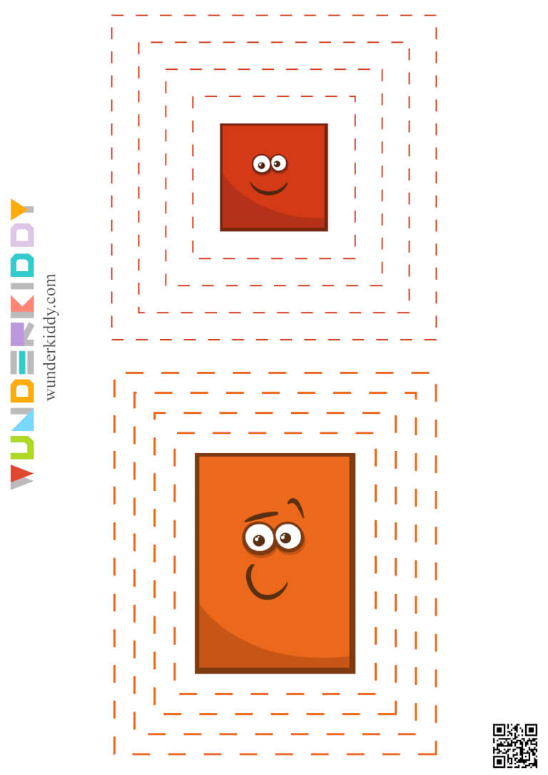 Worksheets «Draw the shapes» - Download or print for free