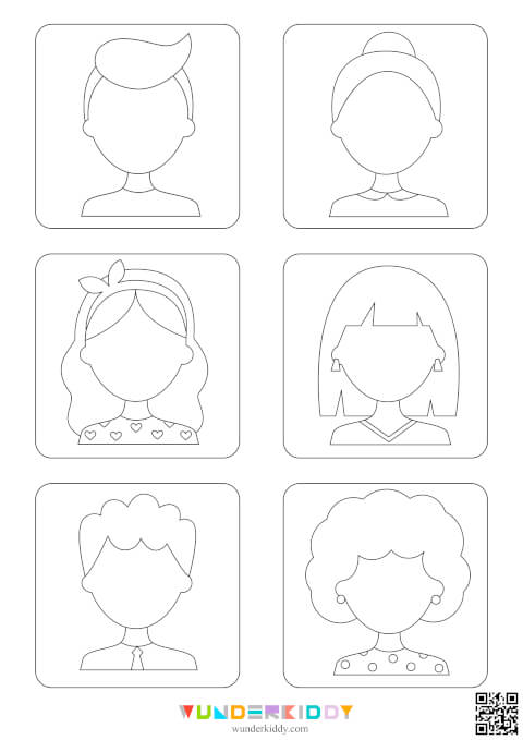 Drawing Facial Worksheets - Image 2
