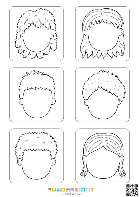 Drawing Facial Worksheets - Image 3