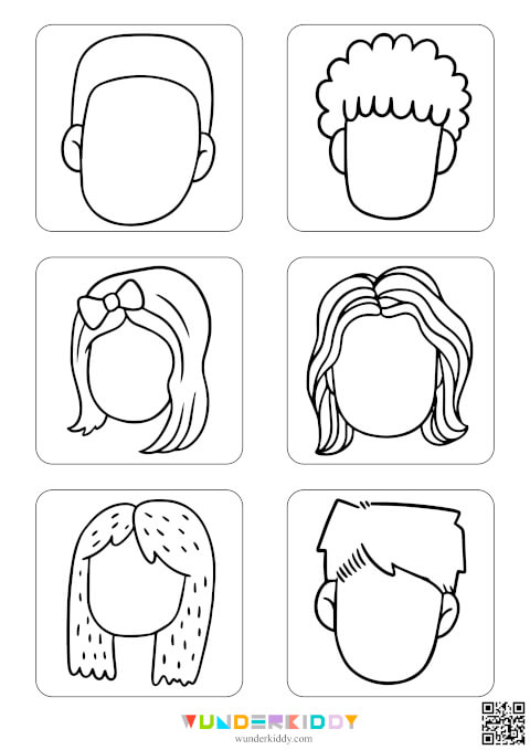 Drawing Facial Worksheets - Image 4