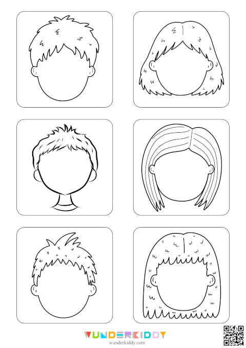 Drawing Facial Worksheets - Image 5