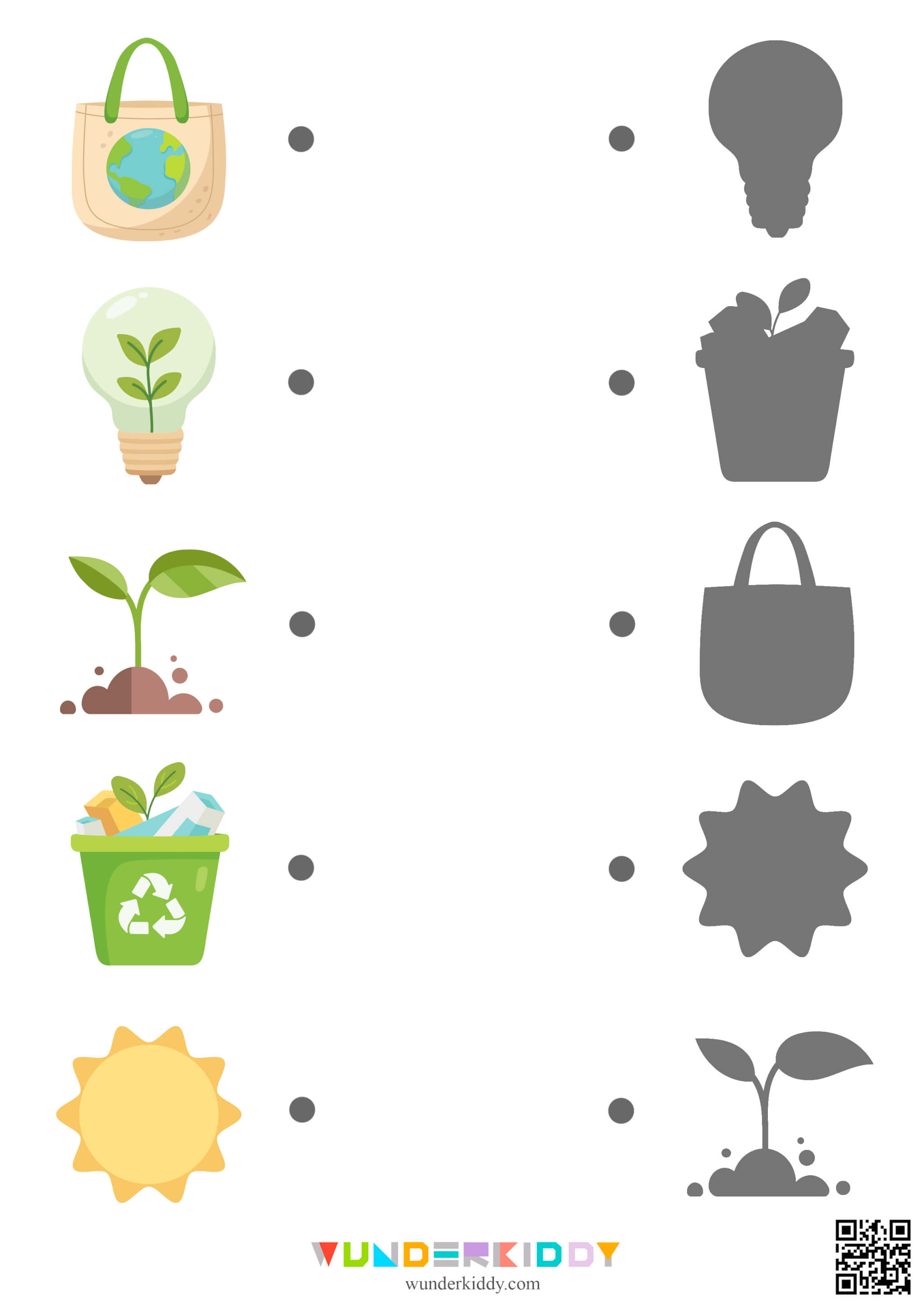 Earth Day Shadow Matching Activity - Image 2