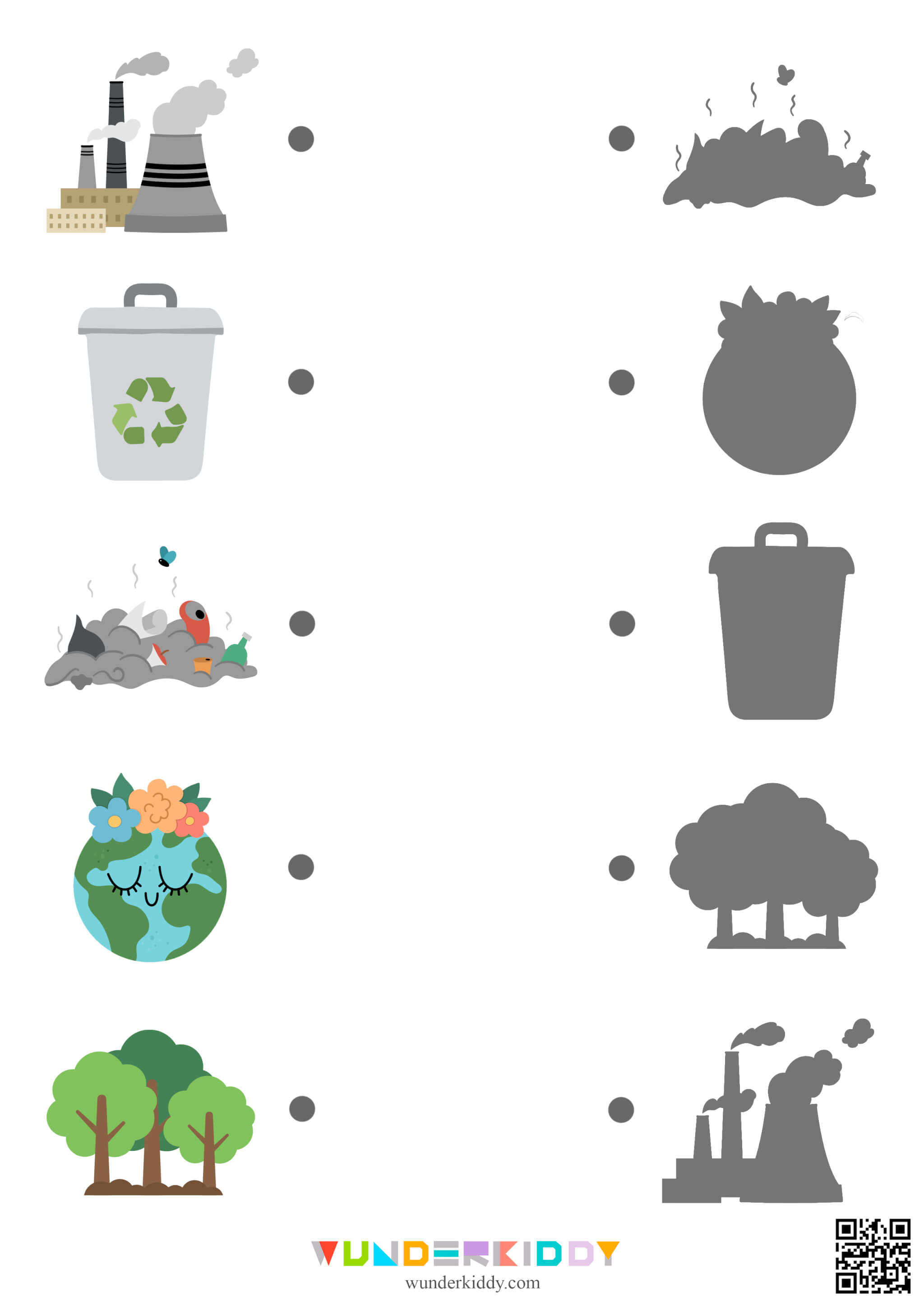 Earth Day Shadow Matching Activity - Image 3
