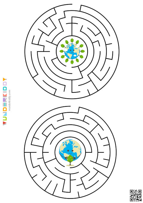 Lernspiel «Labyrinthe Tag der Erde» für kleine Kinder - Bild 4