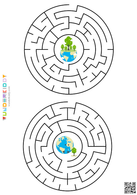 Лабіринти День Землі для малюків - Зображення 5