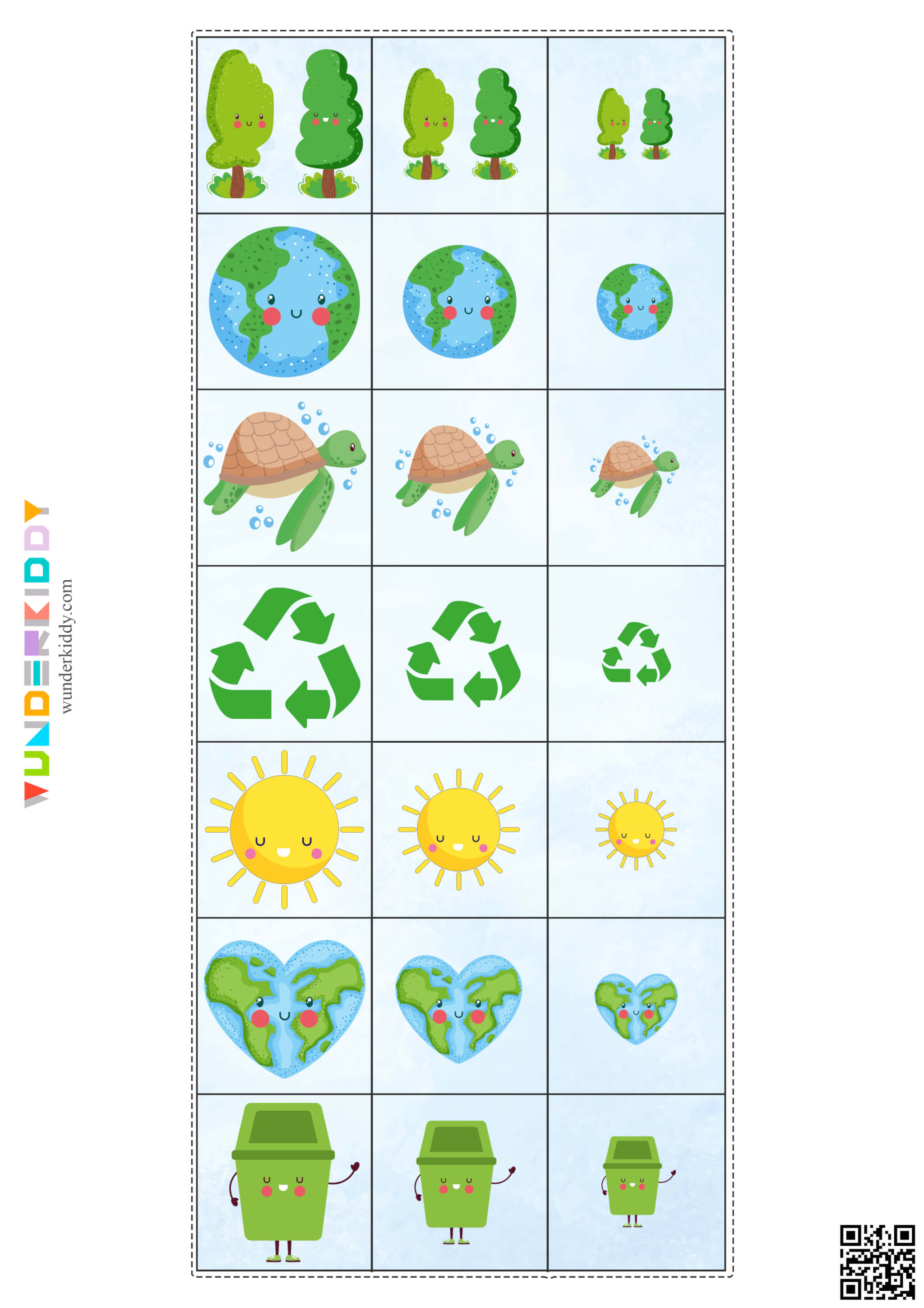 Earth Day Size Sorting Activity - Image 3