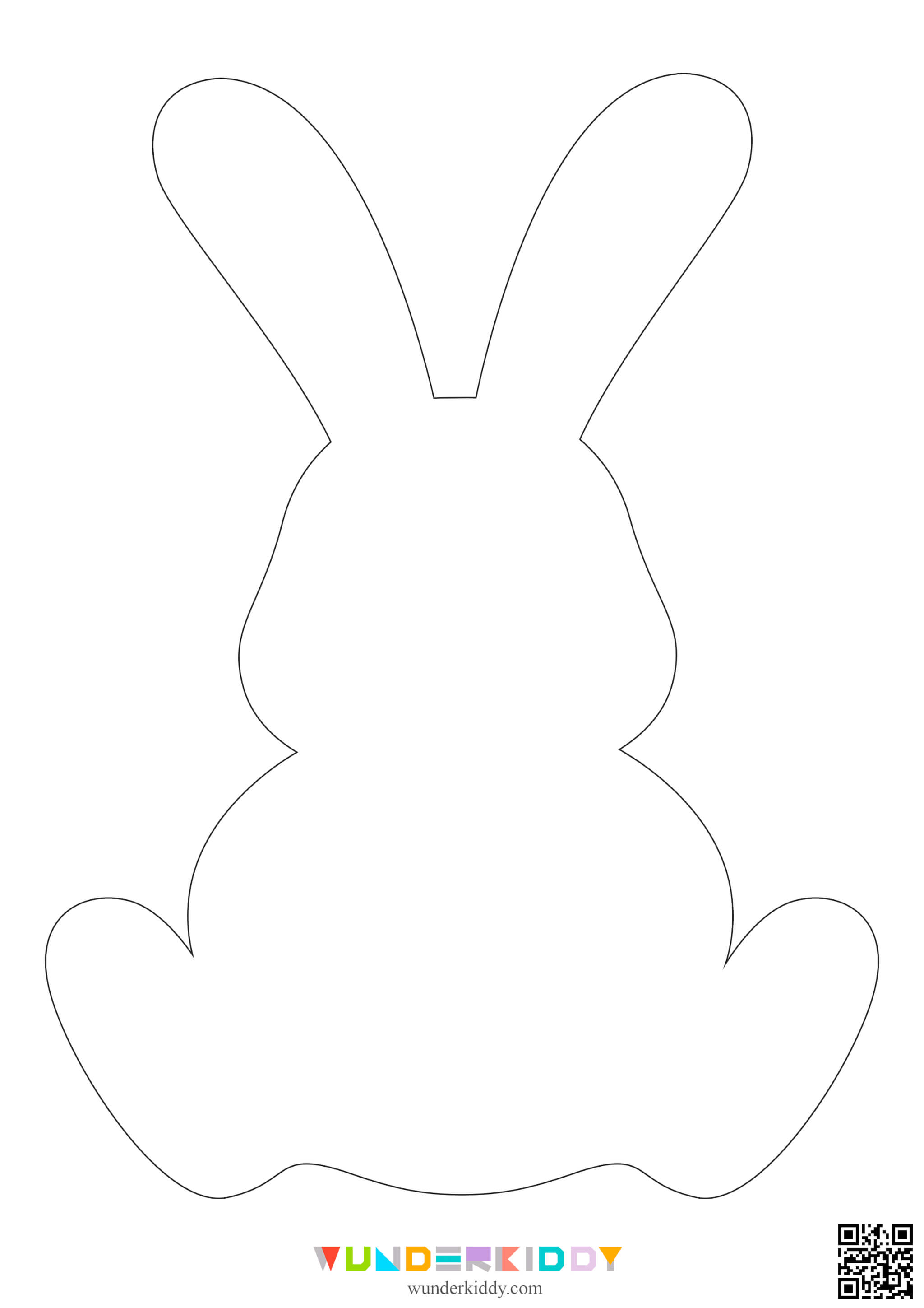 Printable Easter Bunny Template - Image 2