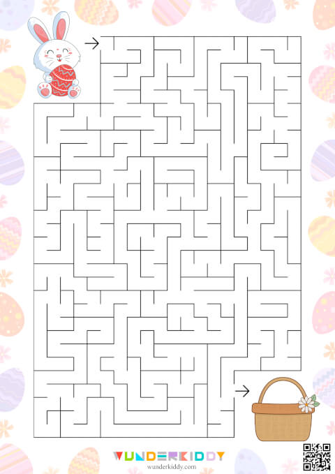 Activité de labyrinthe sur le thème du lapin de Pâques » (maternelle) - Image 3