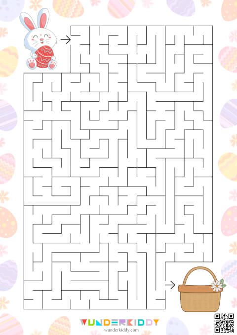 Activité de labyrinthe sur le thème du lapin de Pâques » (maternelle) - Image 4