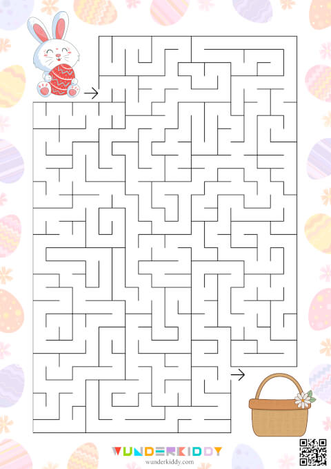 Activité de labyrinthe sur le thème du lapin de Pâques » (maternelle) - Image 5