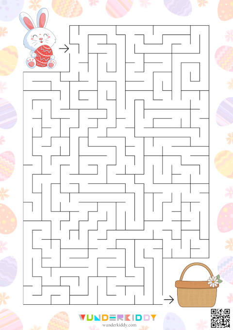 Activité de labyrinthe sur le thème du lapin de Pâques » (maternelle) - Image 8
