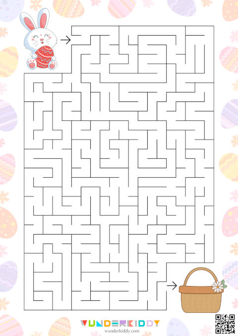 Activité de labyrinthe sur le thème du lapin de Pâques » (maternelle) - Image 9