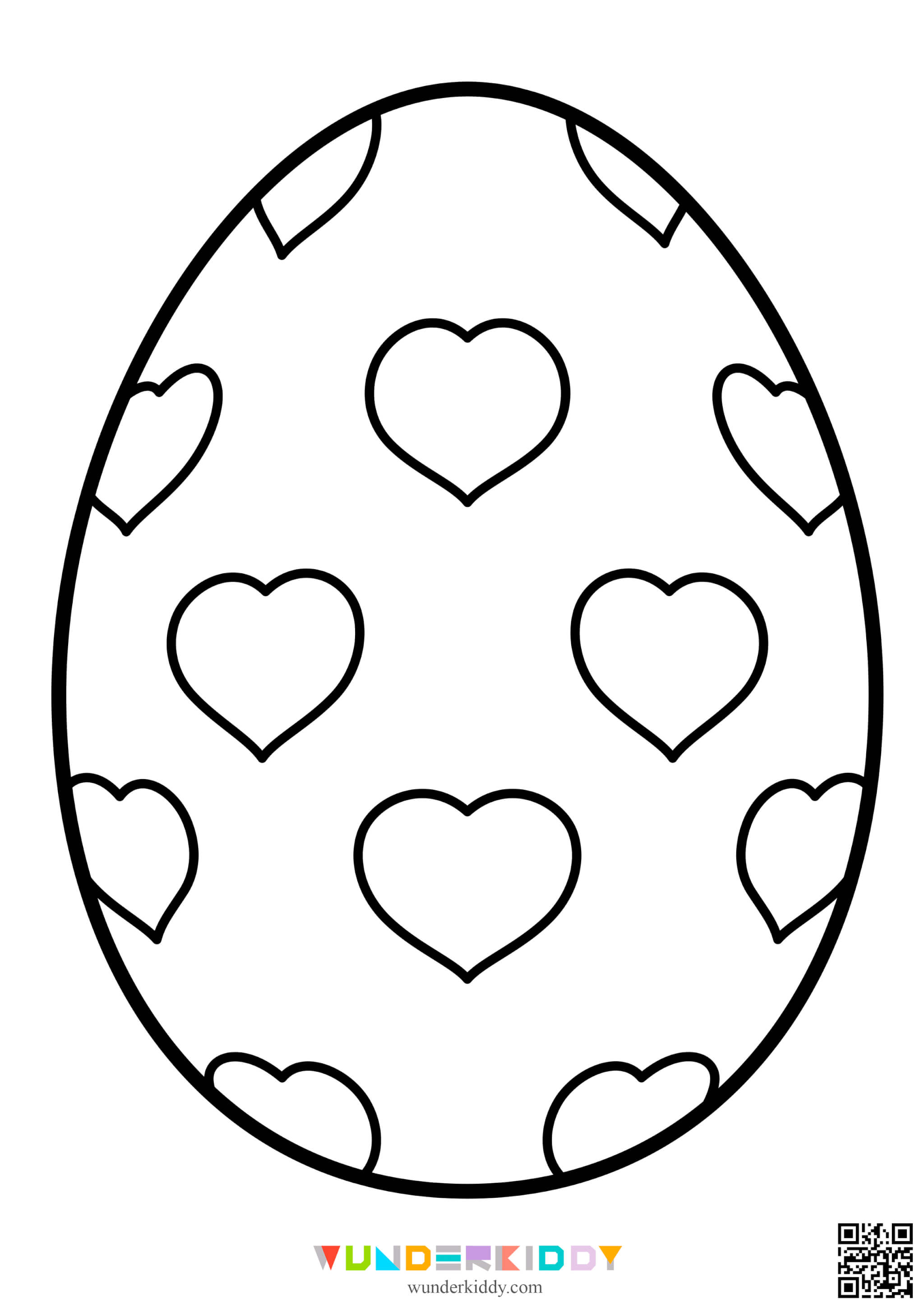 Large Easter Egg Coloring Page