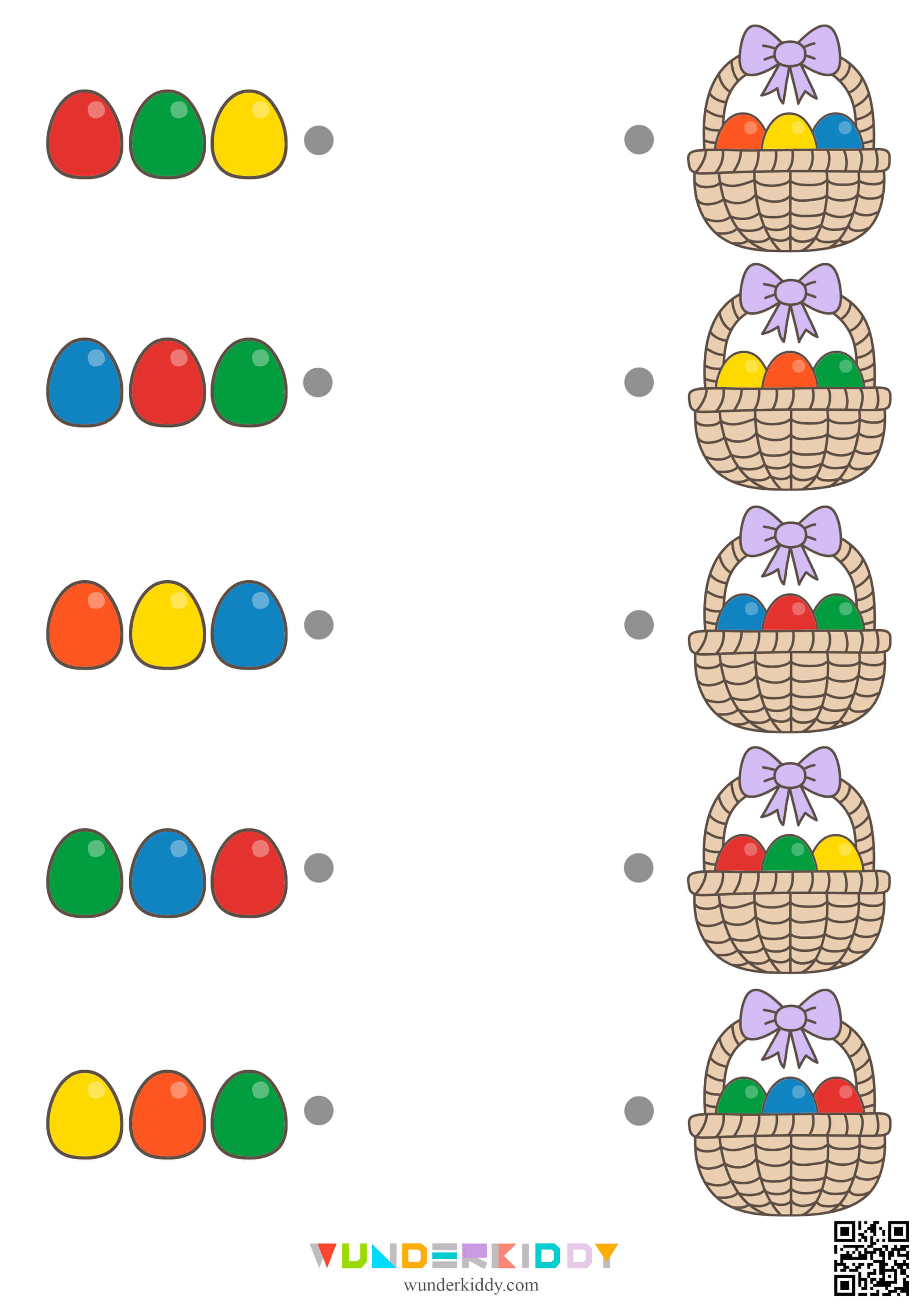 Easter Basket Color Recognition Activity - Image 2