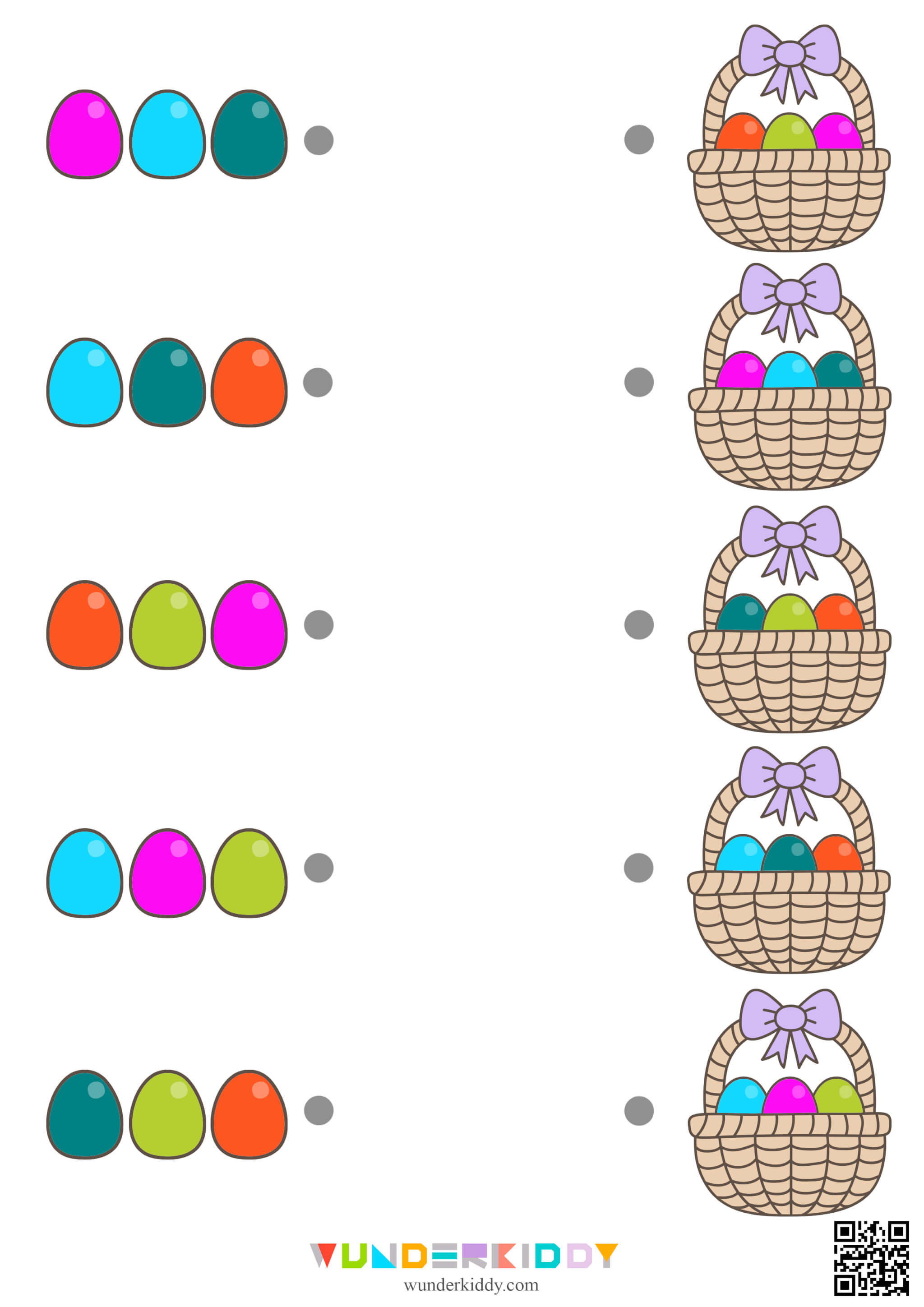 Easter Basket Color Recognition Activity - Image 3