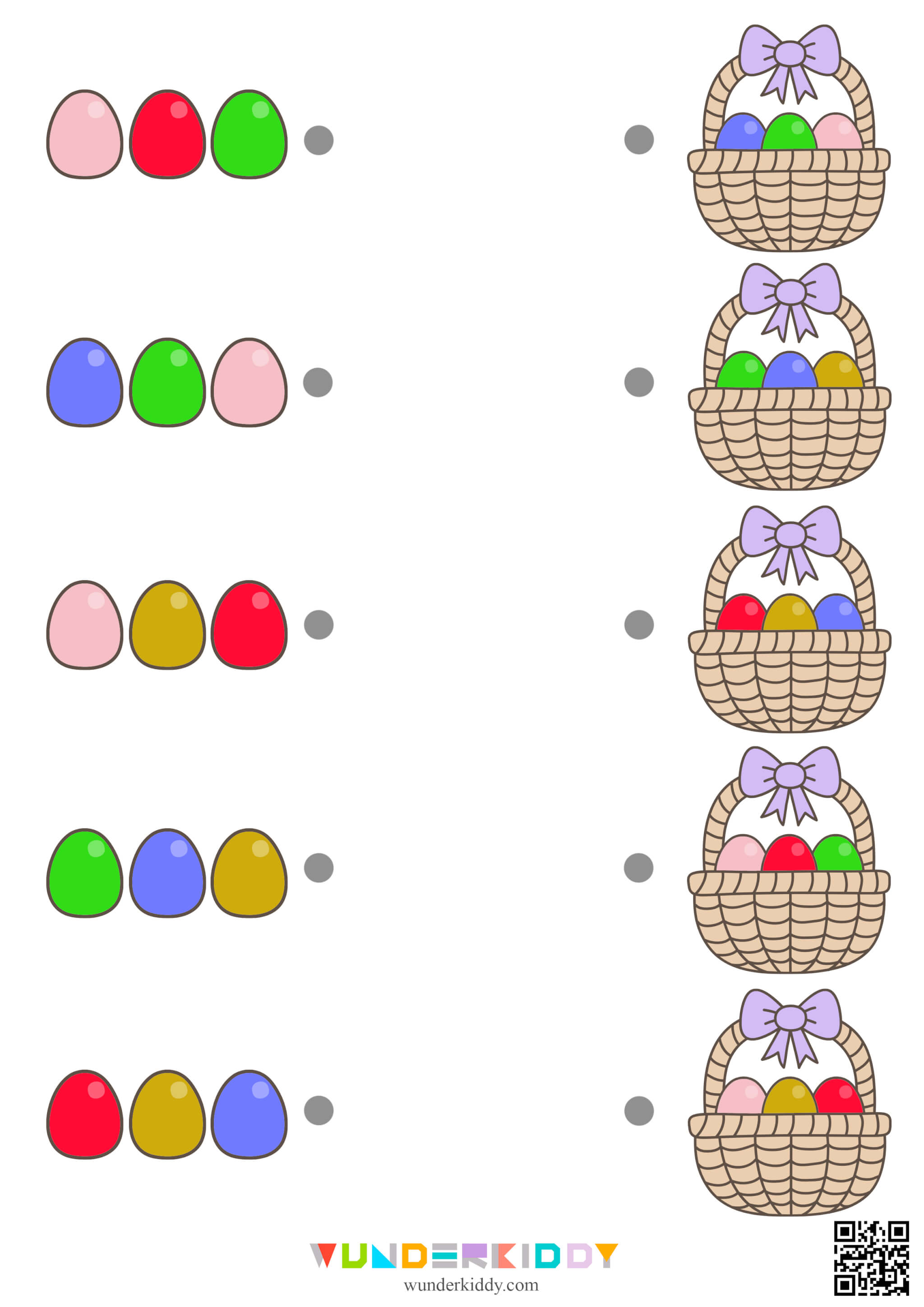 Easter Basket Color Recognition Activity - Image 4