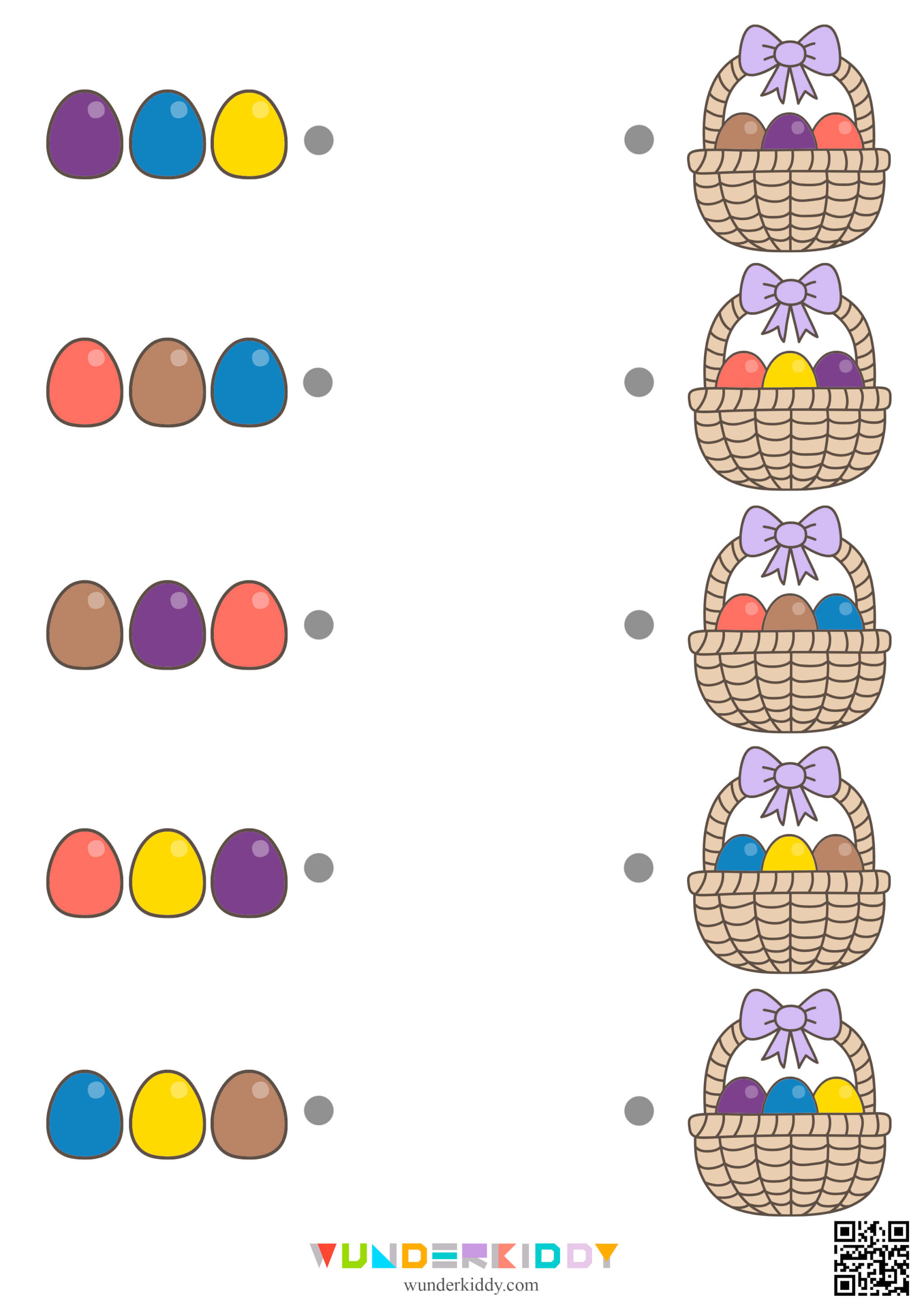 Easter Basket Color Recognition Activity - Image 5