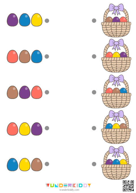 Развивающее задание «Найди корзинку для яиц» - Изображение 5