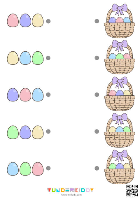 Развивающее задание «Найди корзинку для яиц» - Изображение 6