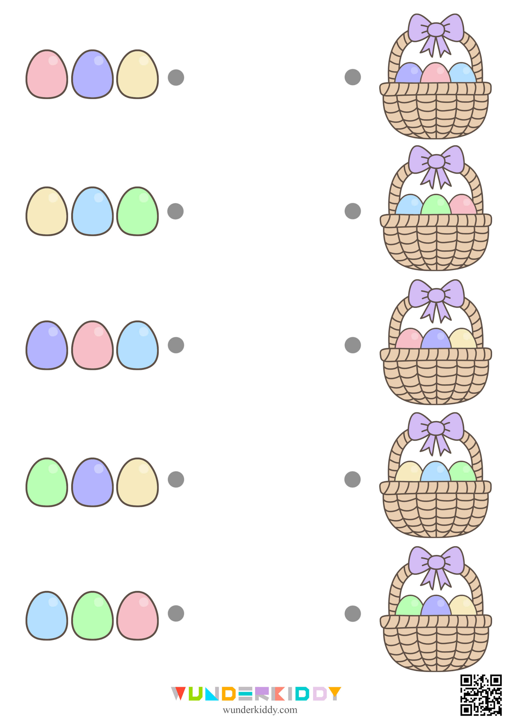 Easter Basket Color Recognition Activity - Image 6