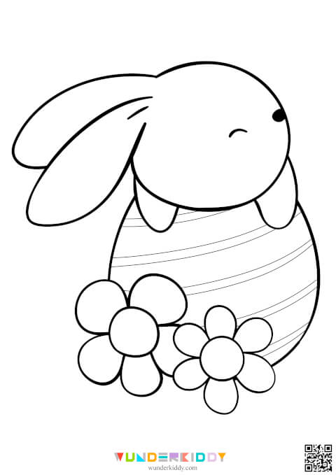 Раскраски «Пасхальные яйца» для детей - Изображение 2