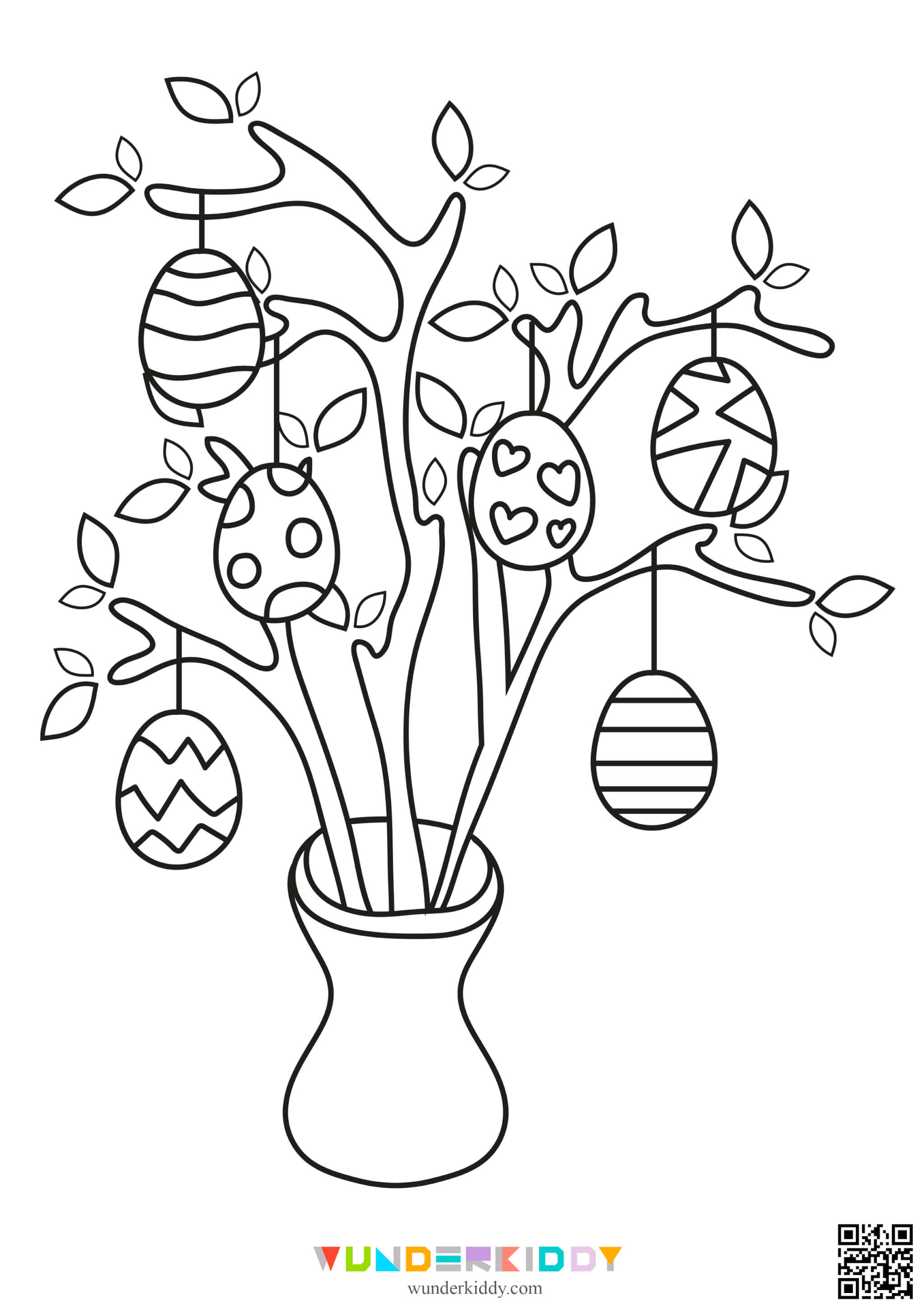 Розмальовки «Великодні яйця» для дітей - Зображення 4