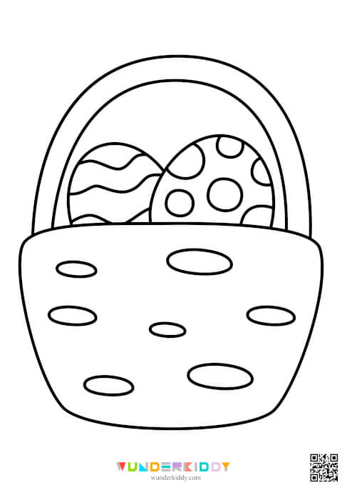 Раскраски «Пасхальные яйца» для детей - Изображение 5