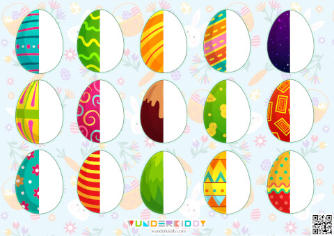 Easter Egg Symmetry Cards Activity - Image 2