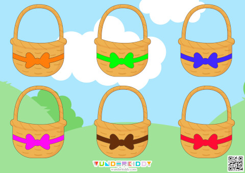 Easter Eggs Basket Printable Game - Image 2