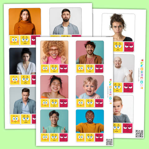 Emotions Photo Clip Card Activity - Image 2