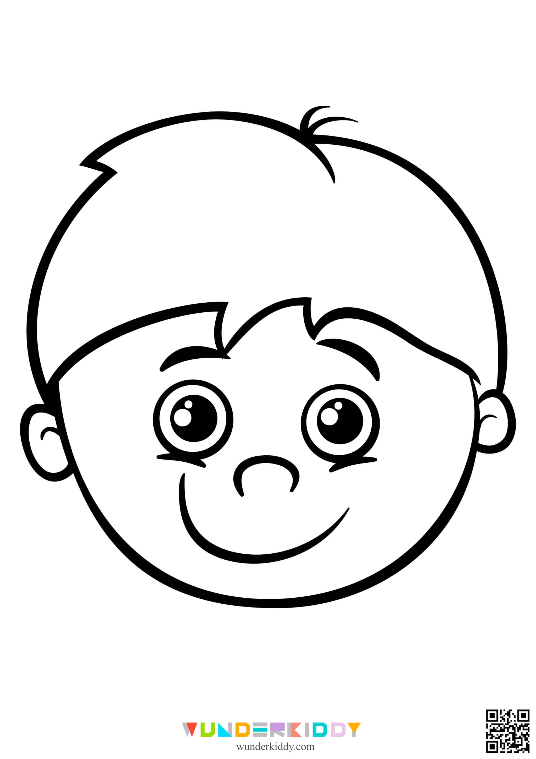 Printable Simple Coloring Pages Of Faces For Toddlers Printable Simple Coloring Pages Of Faces For Toddlers