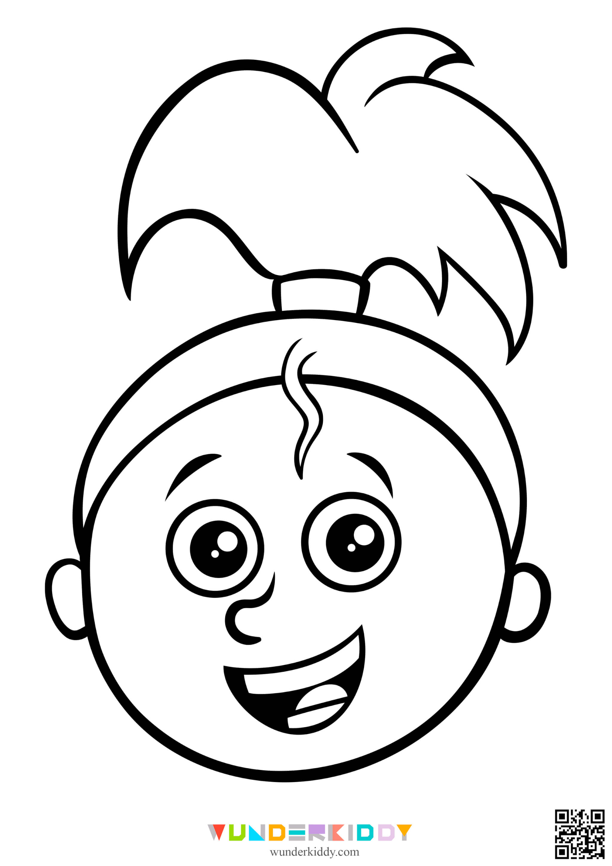 Face Coloring Page - Image 4