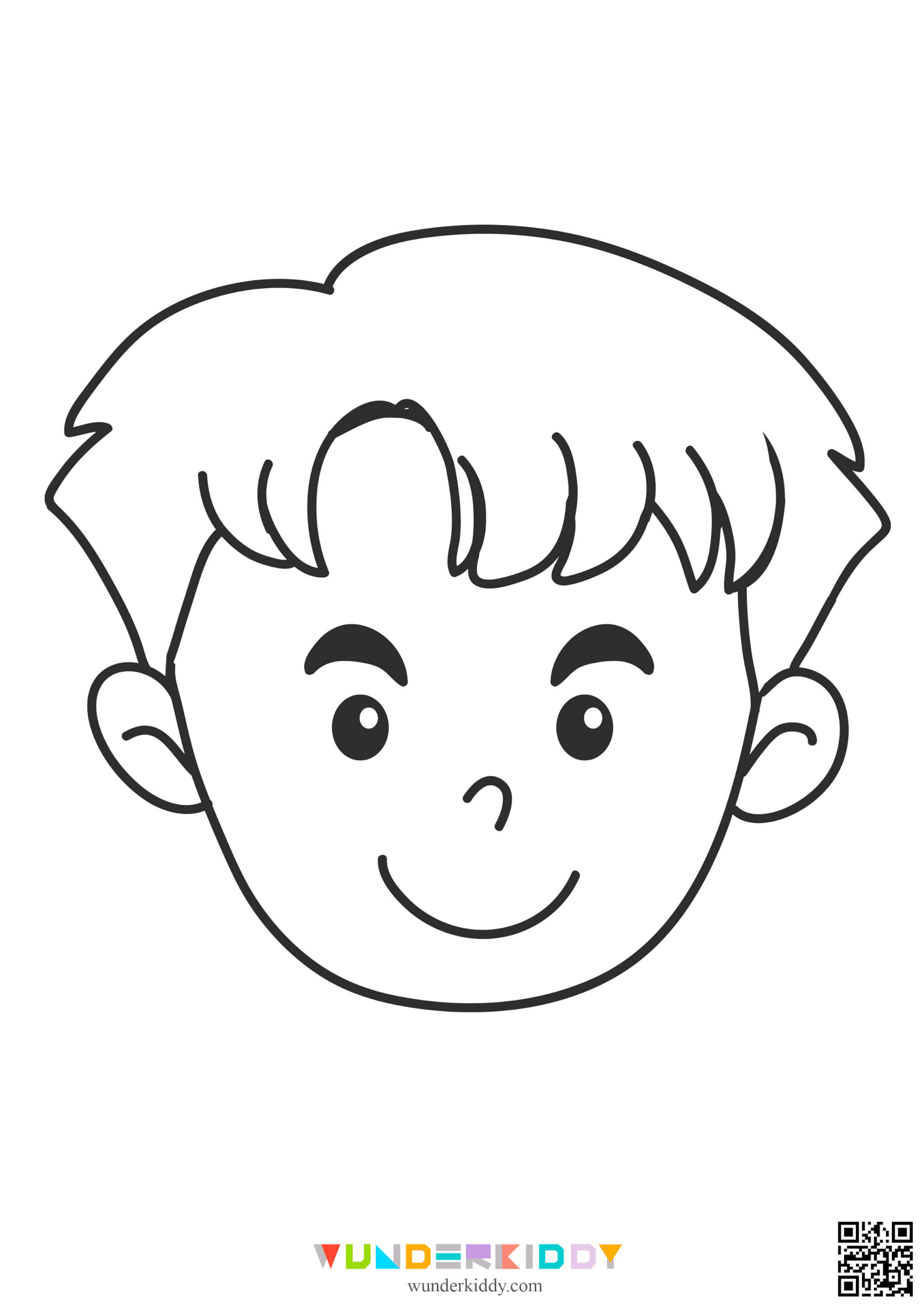 Face Coloring Page - Image 6