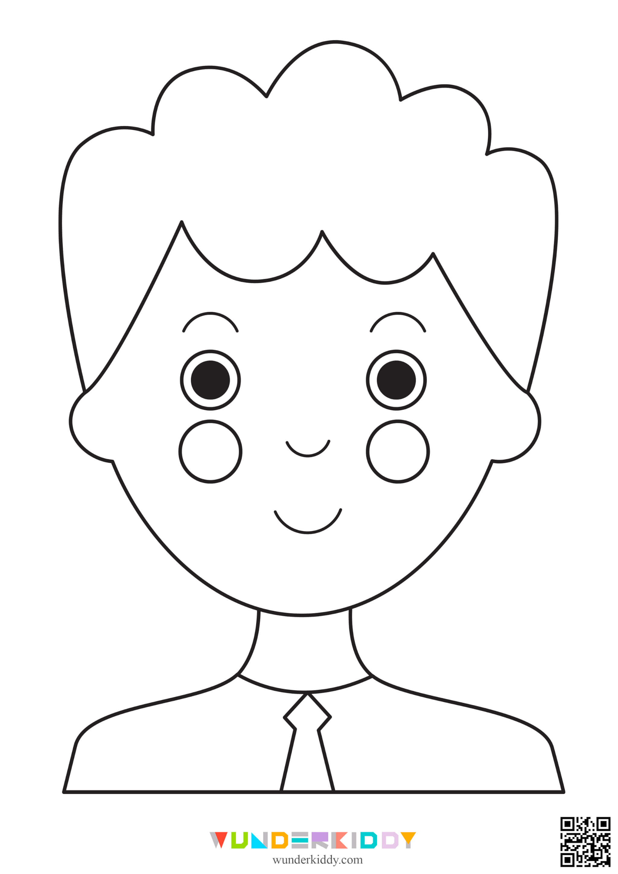 Розмальовки «Обличчя» для дітей - Зображення 9