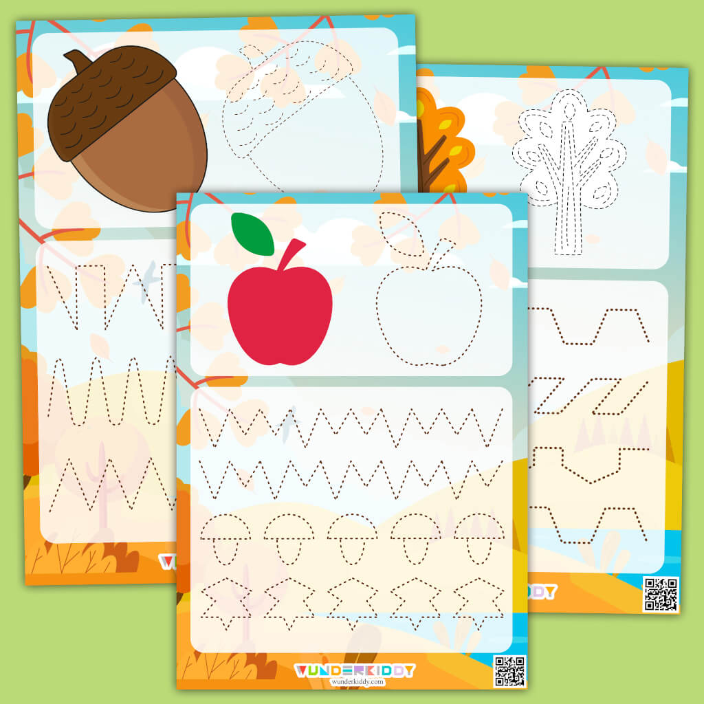 Fiches De Graphisme Imprimer Pour Les Enfants Automne Fiches De Graphisme Imprimer Pour Les Enfants Automne