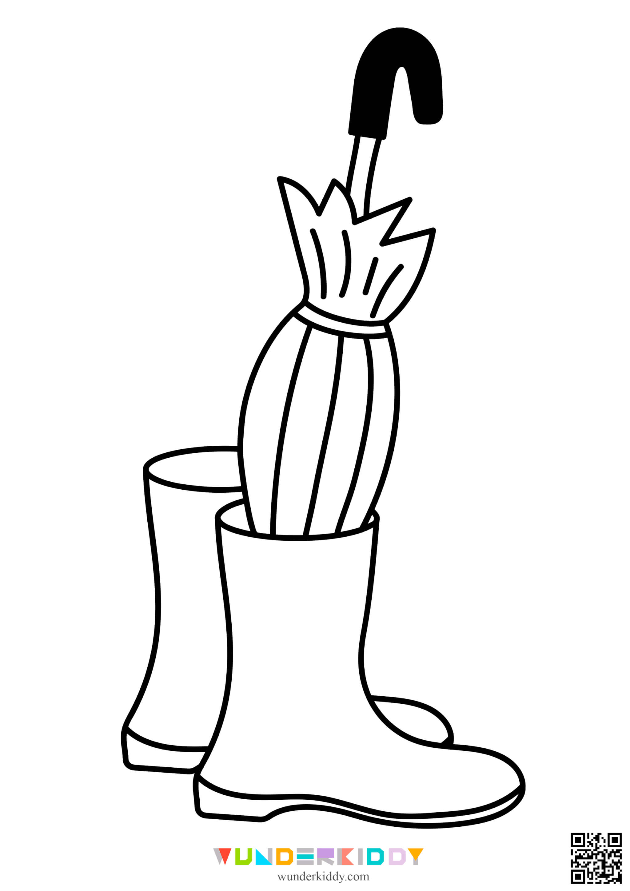 Rain Boots Coloring Page